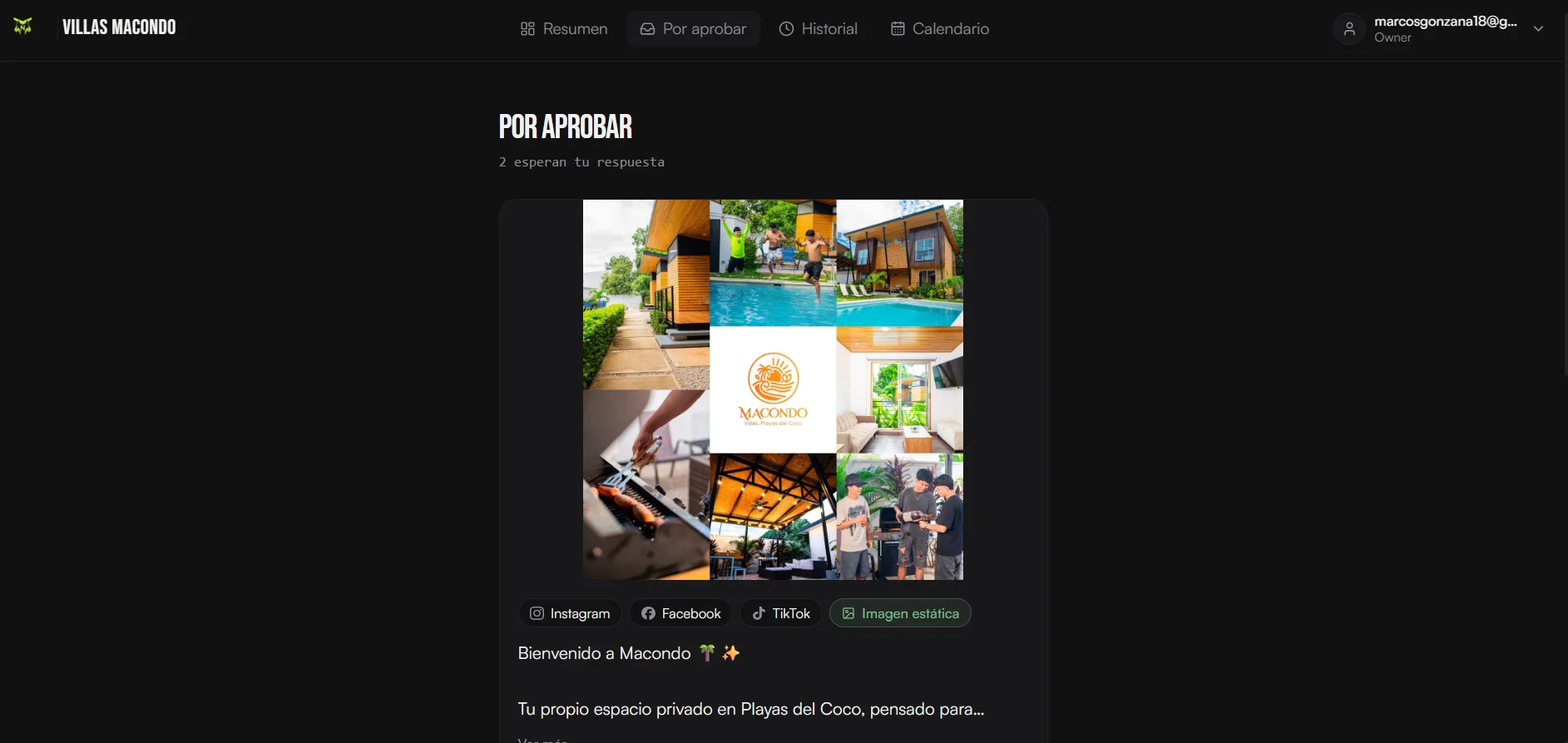 Contenido por aprobar