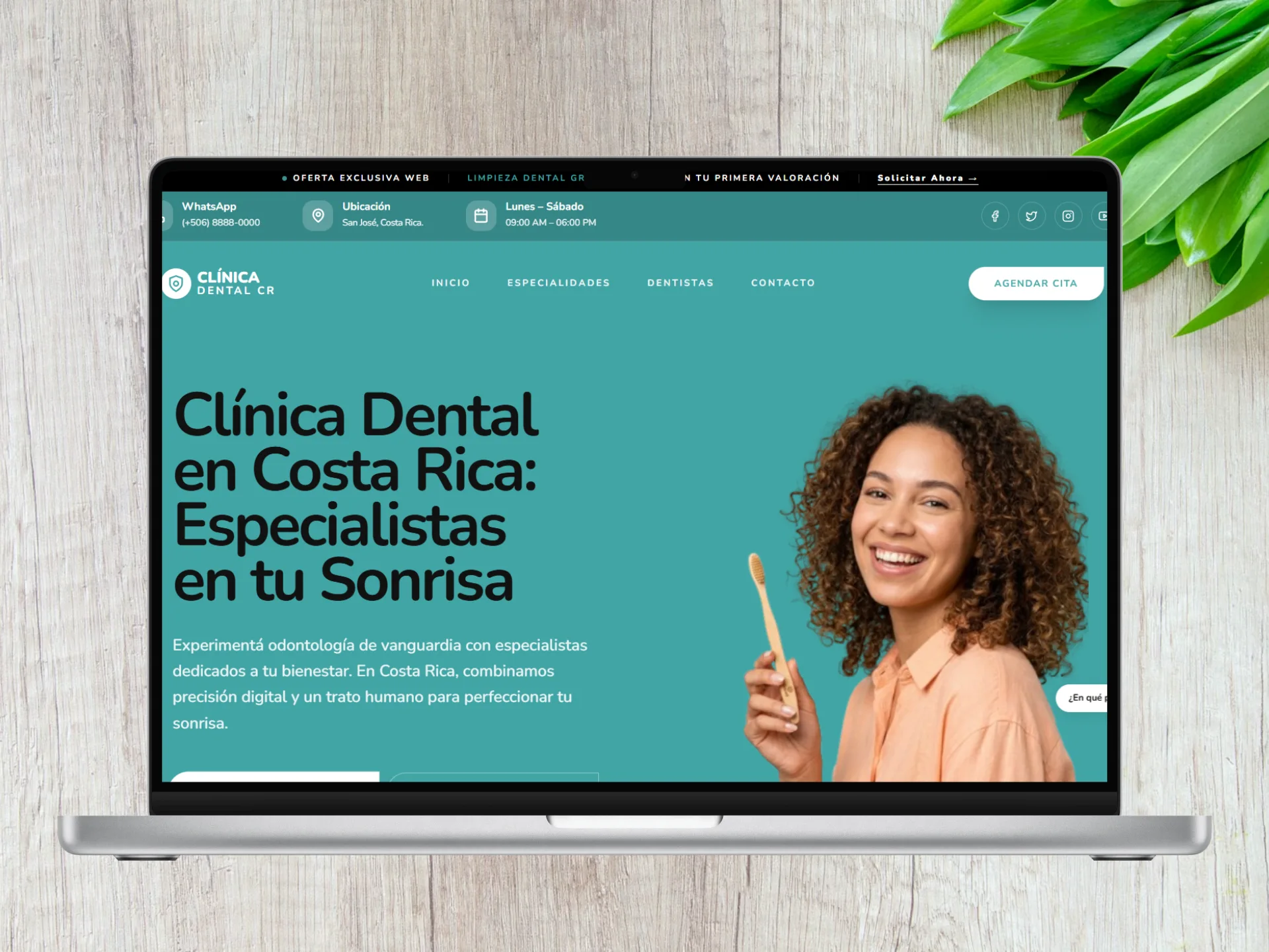 Desarrollo de página web corporativa para clínica dental en Costa Rica