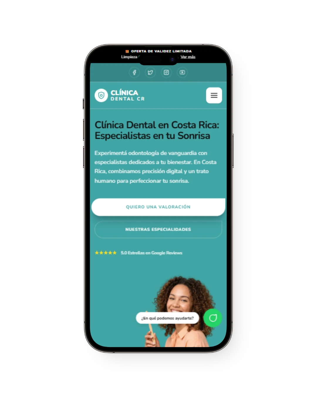 Vista mobile del proyecto