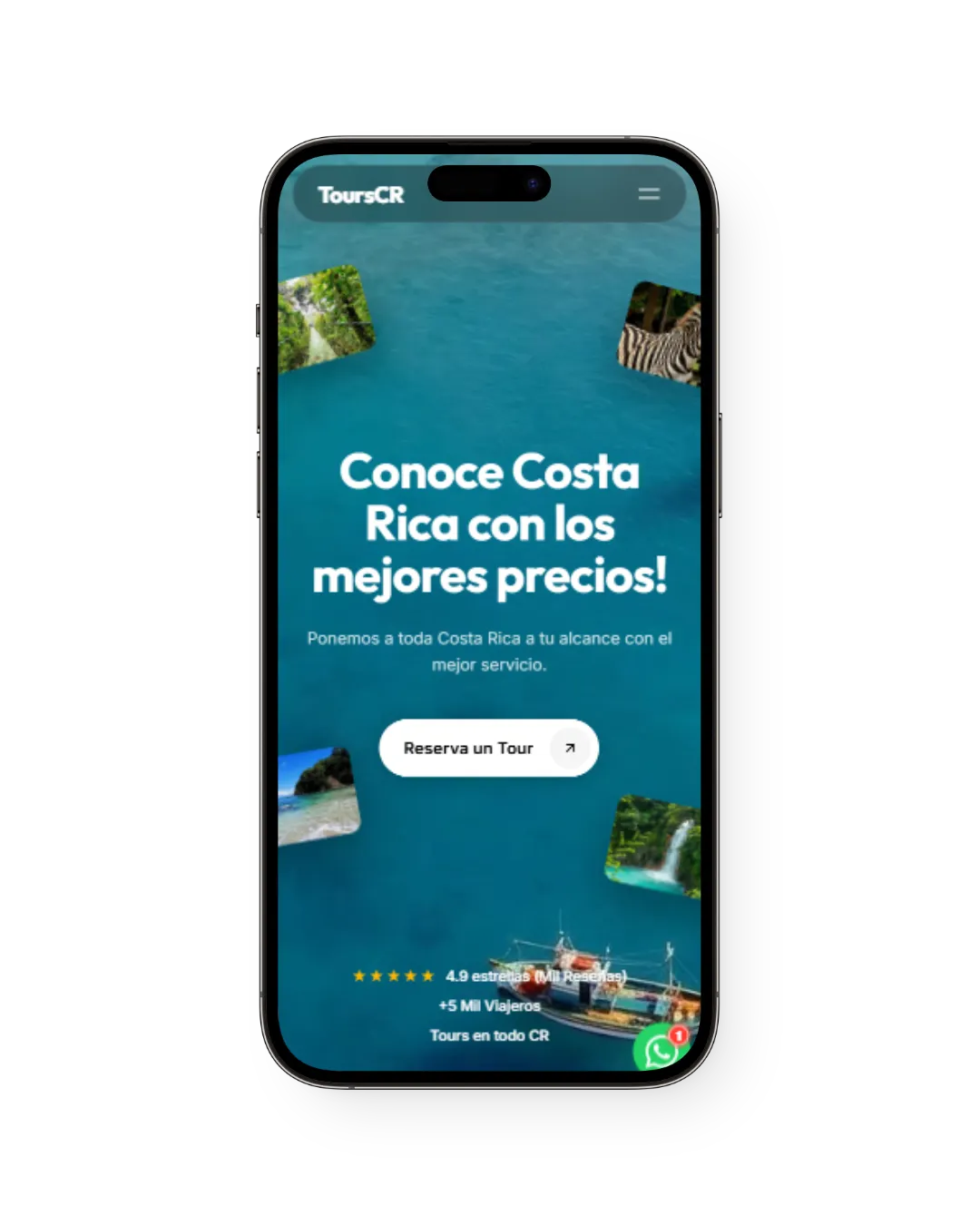 Vista mobile del proyecto